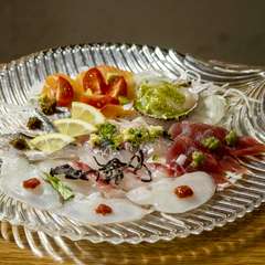 炙之介の魚介カルパッチョ
