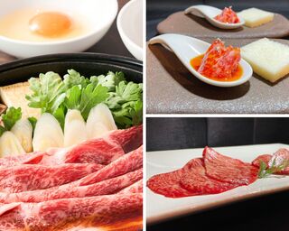 스키야키로 〆하는 <코바우 코스>