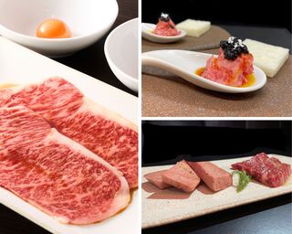 Finish with grilled Yukhoe bread and grilled sirloin shabu-shabu (Ginza course)