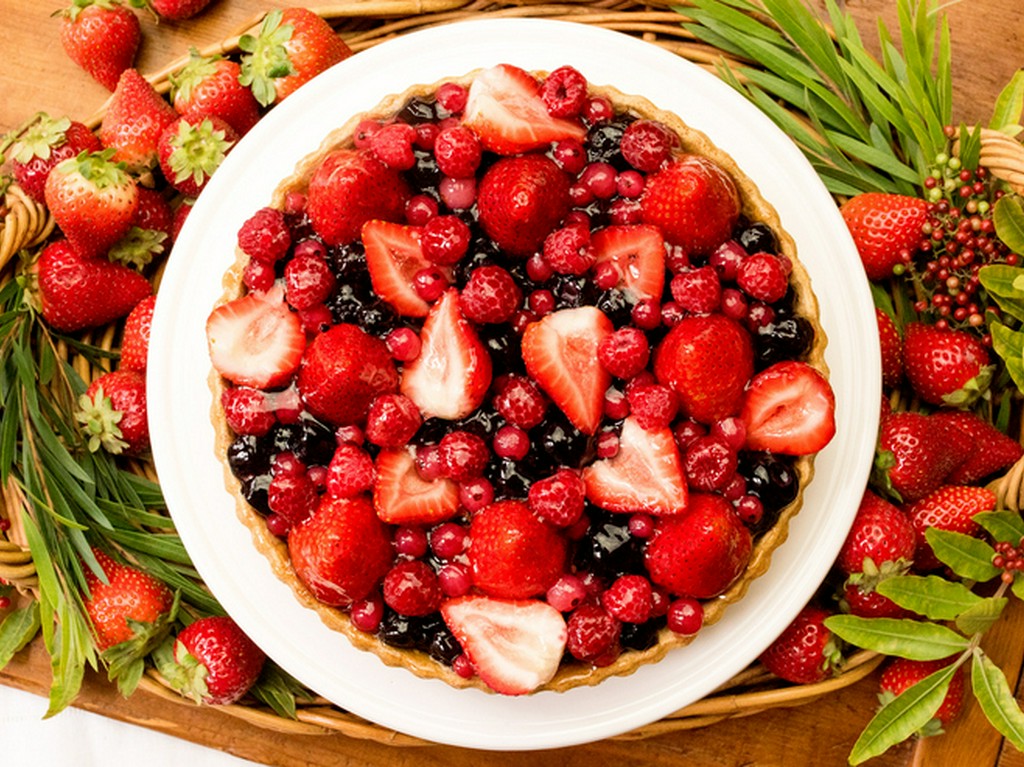 「赤いフルーツのタルト」