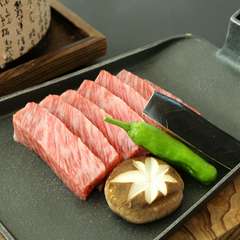 国産黒毛和牛を使用したステーキ会席