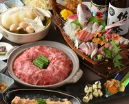 黒毛和牛、旬鮮魚介、名物おでんと食材も吟味。贅を尽くした自信の宴会プラン！