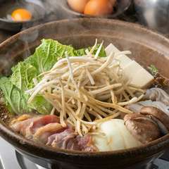 定番『地鶏のすき焼き』