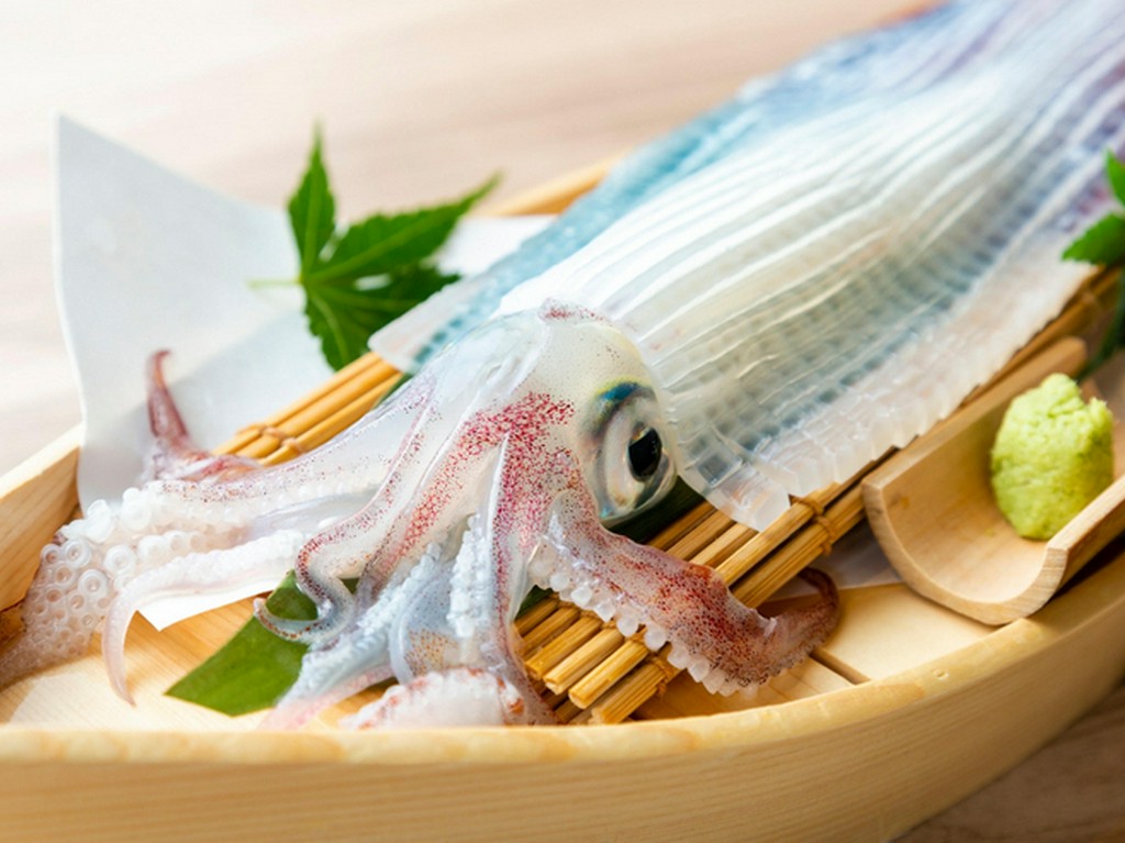 九州の食材の中でも人気が高く、外せない一品「呼子のイカ」