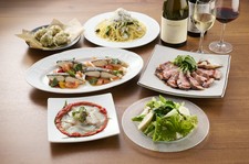 【スタジオーネ＆ドリンクグレードアップコース】旬な食材・季節の特別コースに、飲み放題充実コース！