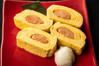 九州産の食材が生む、優しくも後引く辛さ『明太子の玉子焼き』