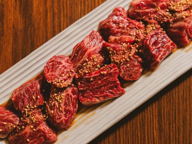 厳選されたA5ランクの黒毛和牛を使用