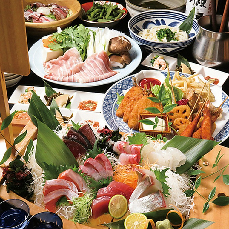 漁師、農家から直接買い付ける厳選食材で旨い料理をご提供。