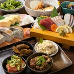 昭和を感じさせる渋い系のアテをラインナップ！ご年配の方に人気のコースです！