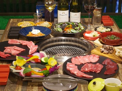歓送迎会でワイワイ　焼肉×イタリアン