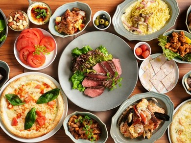 【イタリアン食べ放題コース】豊富な料理にワクワクが止まらない