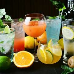 スパークリングワインも飲み放題◎単品飲み放題プランあり