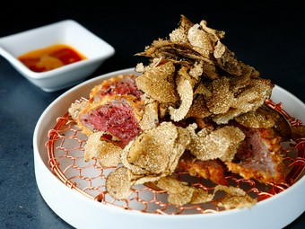 至福！尾崎牛×季節のトリュフで魅せる『牛かつトリュフ』