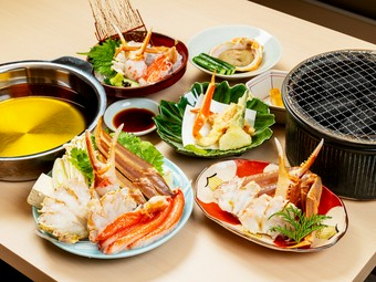 かにしゃぶを堪能する『黒船コース』